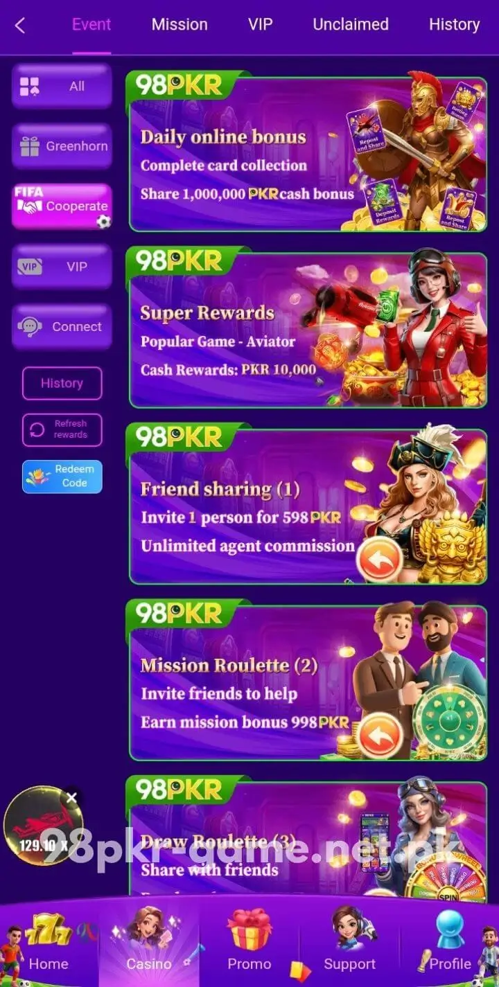 98PKR Game Cooperate screenshot